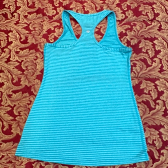 90 Degree by Reflex Racerback Turquoise Stripe Tank Women's S - Picture 4 of 4